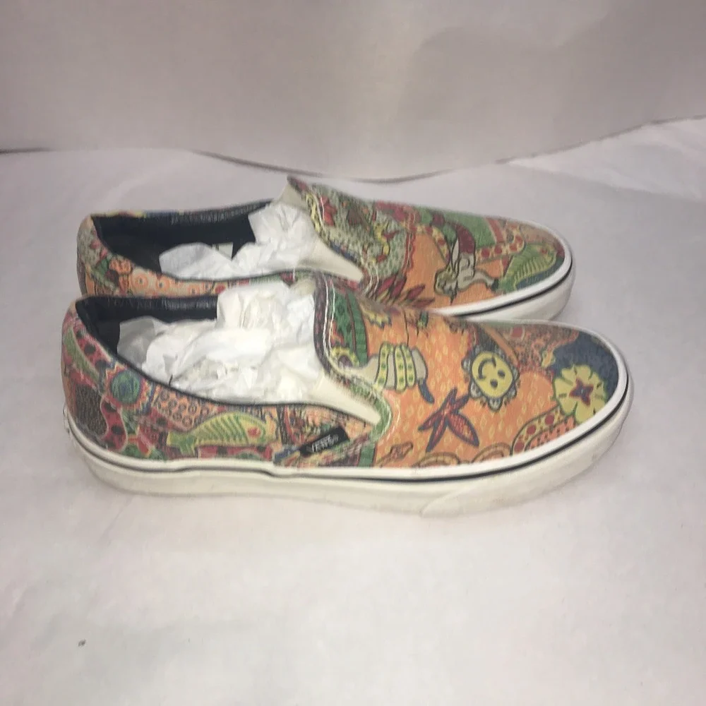 Vans Van Doren Multi Aborigi Skateboard Sneakers Mermaids Nautical Sz. M8, W9.5